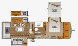 Glacier Peak F30RDS Floor Plan